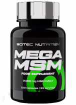 Scitec Nutrition Mega MSM, Мега МСМ, 100 капсул