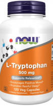 NOW L-Tryptophan 500 mg, L-Триптофан 500 мг, 120 капсул