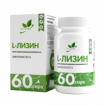 Natural Supp L-Lysine 650 mg, L-Лизин 650 мг, 60 капсул
