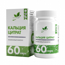Natural Supp Calcium Citrate, Кальция Цитрат, 60 капсул