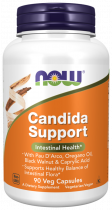 NOW Candida Support, Флора Баланс, 90 капсул