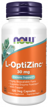 NOW L-Optizinc, L-Оптицинк, 100 капсул