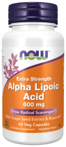 NOW Alpha Lipoic Acid, Альфа-липоевая кислота, 60 капсул