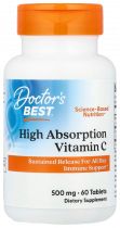 Doctor's Best Sustained Release Vitamin C with PureWay-C, Витамин C, 60 таблеток