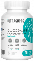 Ultrasupps Glucosamine Chondroitin MSM Flex Formula, Глюкозамин Хондроитин МСМ Флекс Формула, 90 таблеток
