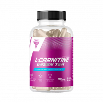 Trec Nutrition L-Carnitine + Green Tea, Жидкий L-Карнитин и Экстракт зеленого чая, 90 капсул