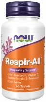 NOW Respir-All, Респир-Ол, 60 таблеток